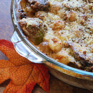 Creamy Brussels Sprouts Gratin