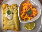 Creamy Shrimp Enchilada Verde