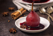 Red Wine Poached Pears