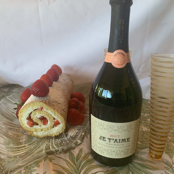 Strawberries and Cream Cake Roll