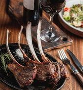 Wine and Rack of Lamb